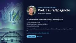 Keynote Announcement: Prof. Laura Spagnolo to Speak at CCP4 Northern 2026